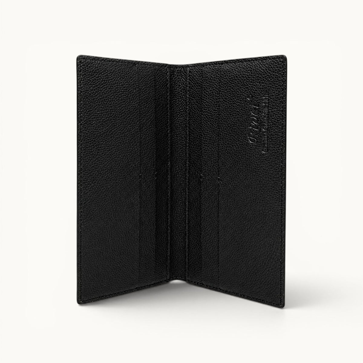 Open interior of The Kingsley Crocodile Long Wallet showcasing premium Full grain leather lining and refined craftsmanship.