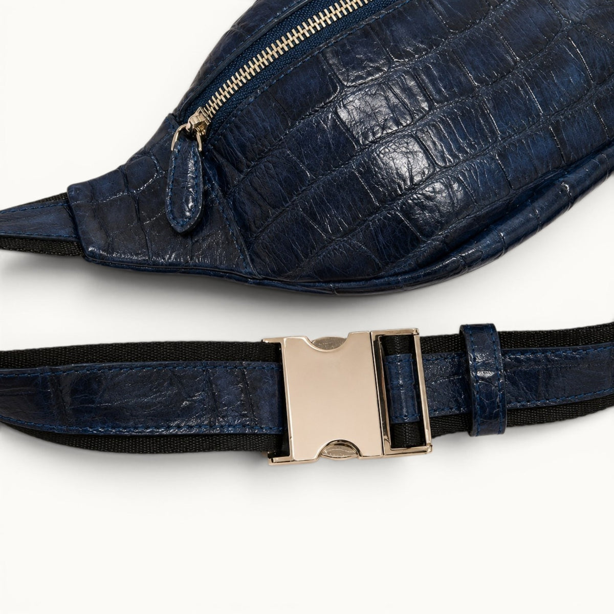 The Obsidian Crocodile Belt Bag