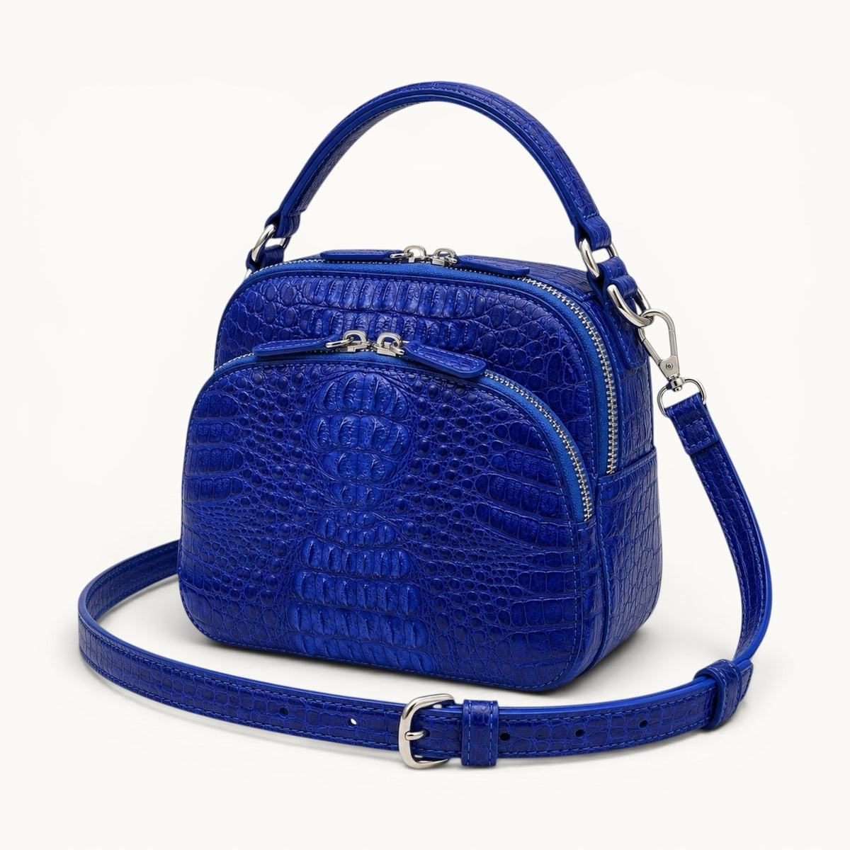 The Monaco Caiman Handbag & Crossbody