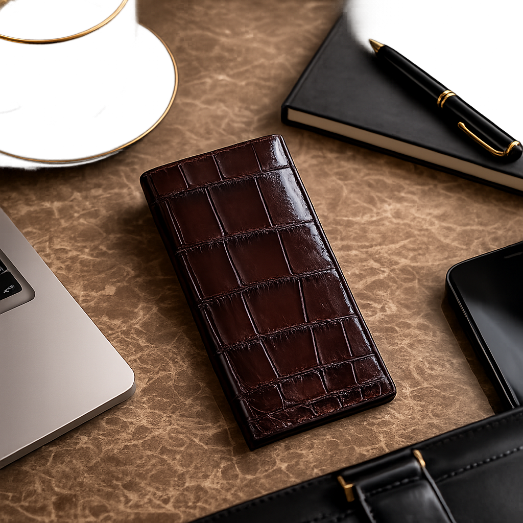 The Kingsley Crocodile Long Wallet