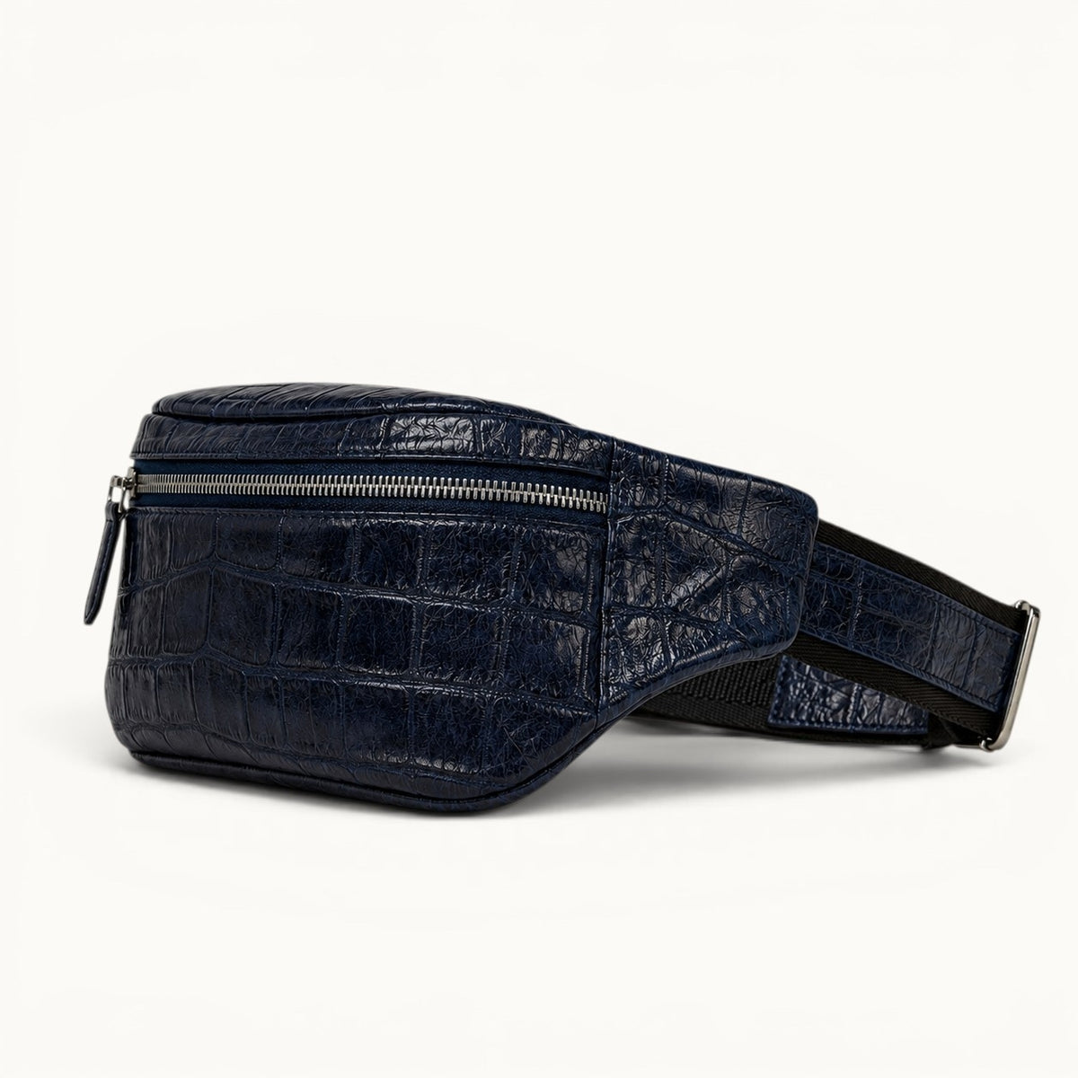 The Obsidian Crocodile Belt Bag
