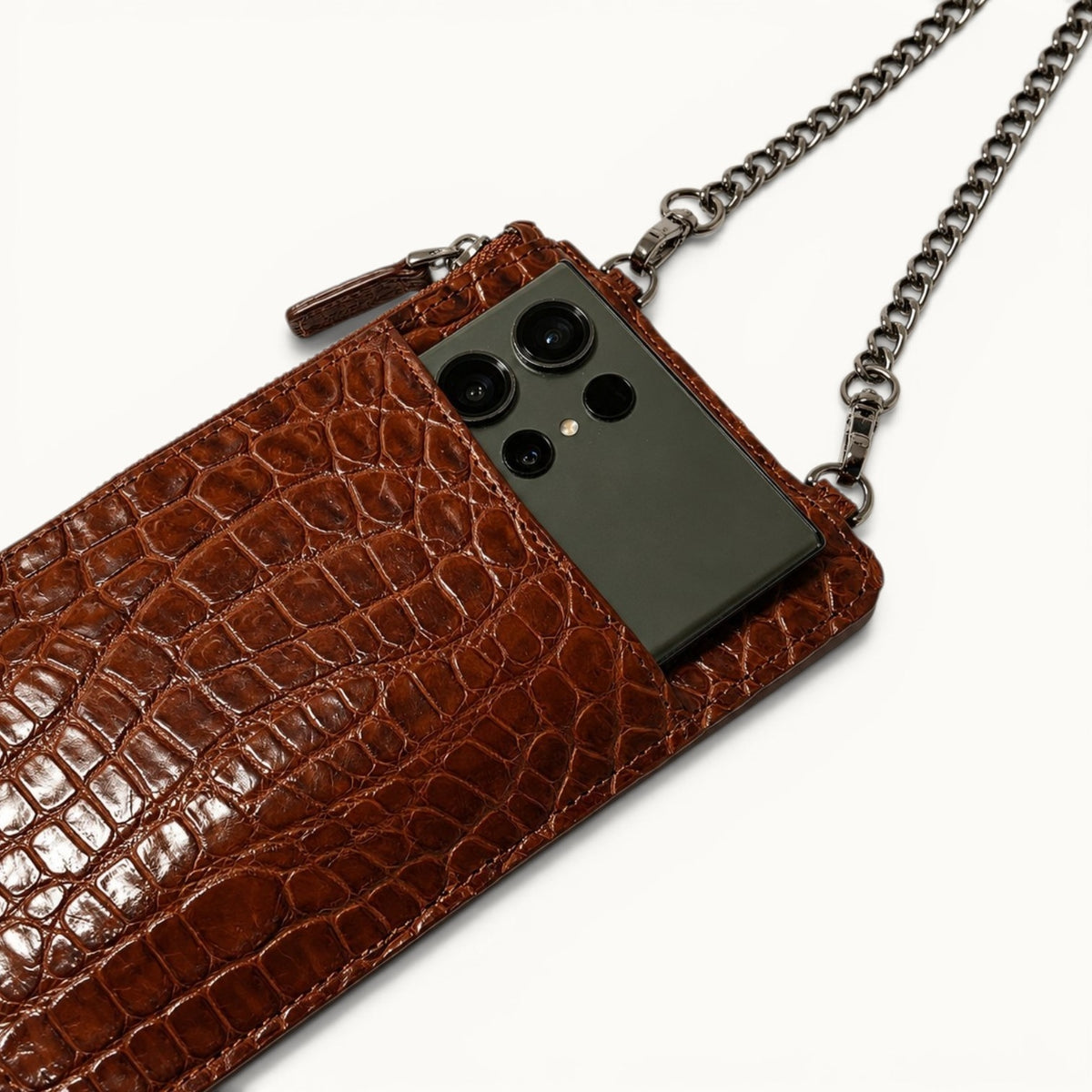 The Executive Crocodile Phone Wallet