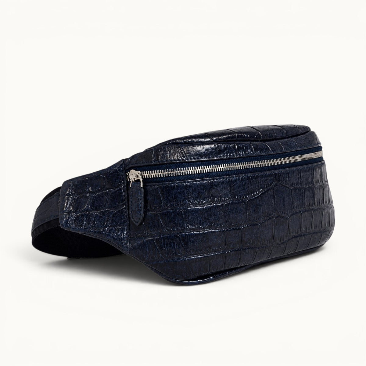 The Obsidian Crocodile Belt Bag