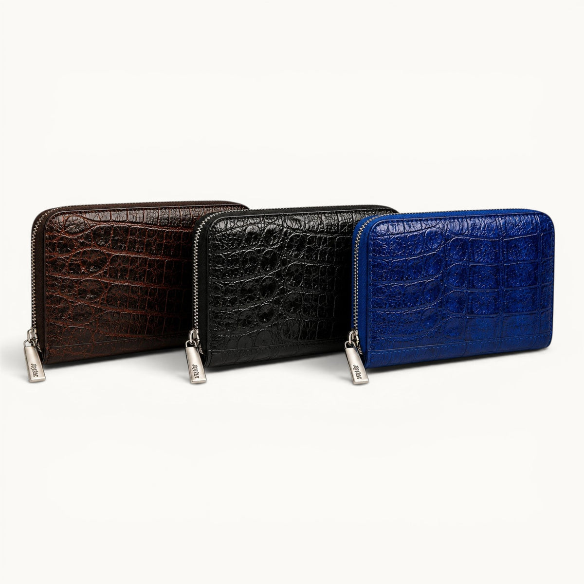 The Windsor Crocodile Zip Wallet