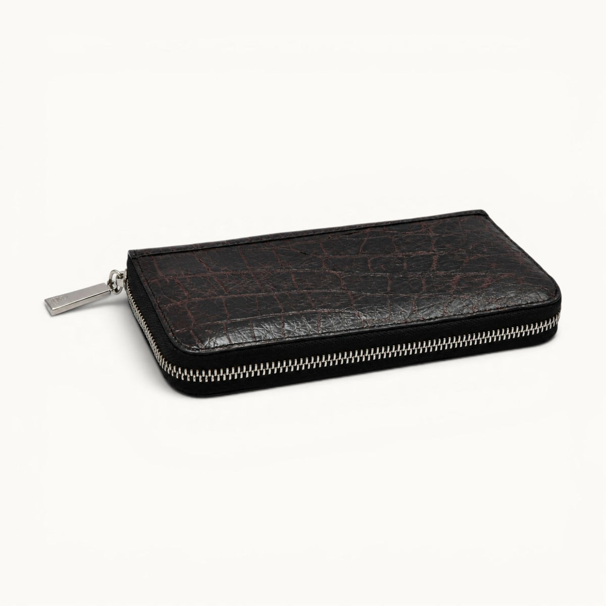 The Windsor Crocodile Zip Wallet