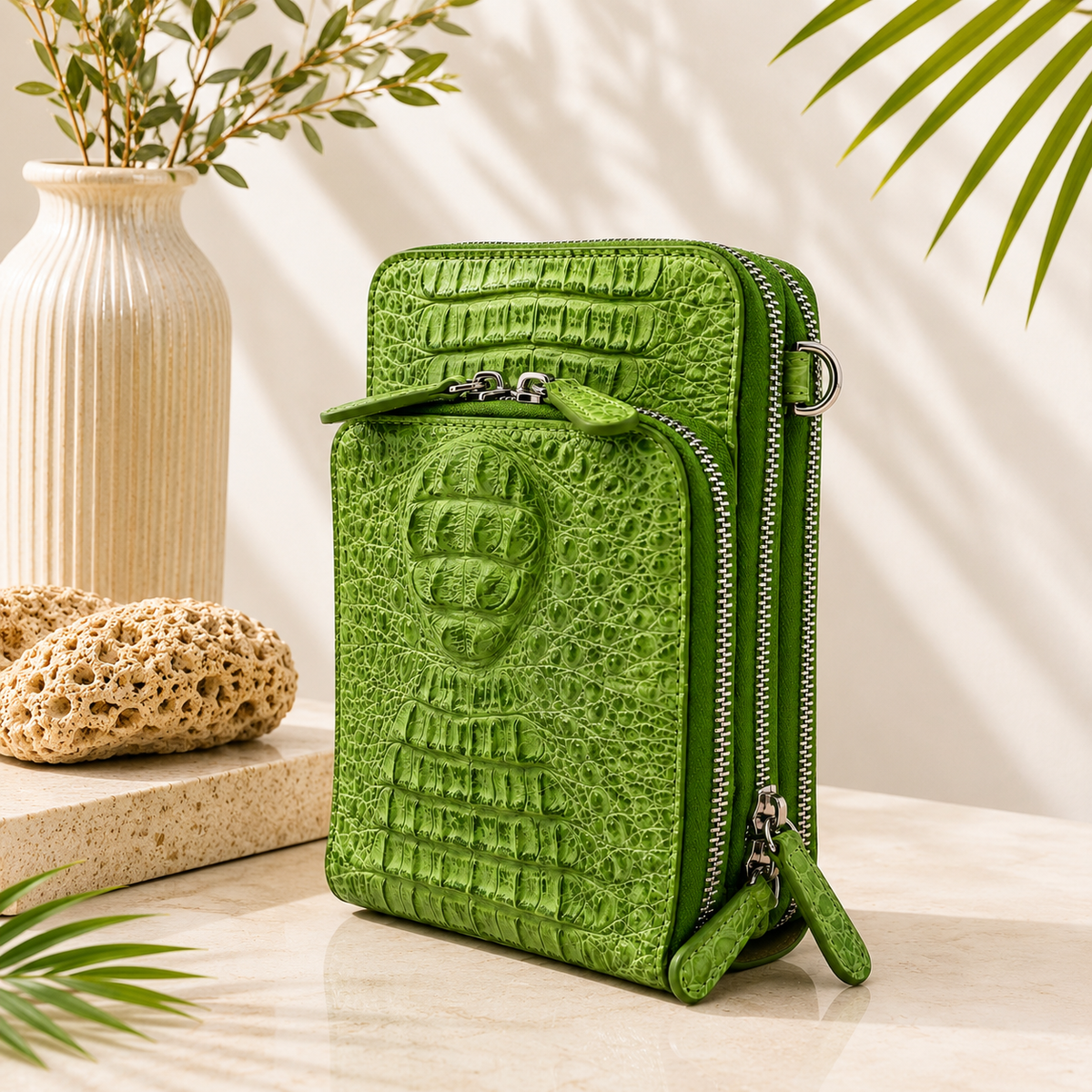 The Riviera Croc Crossbody